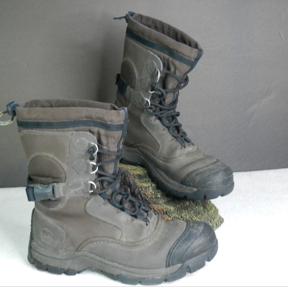 Sorel Boots Mens Size 10 Conquest Leather Winter Waterproof Brown - Picture 1 of 11